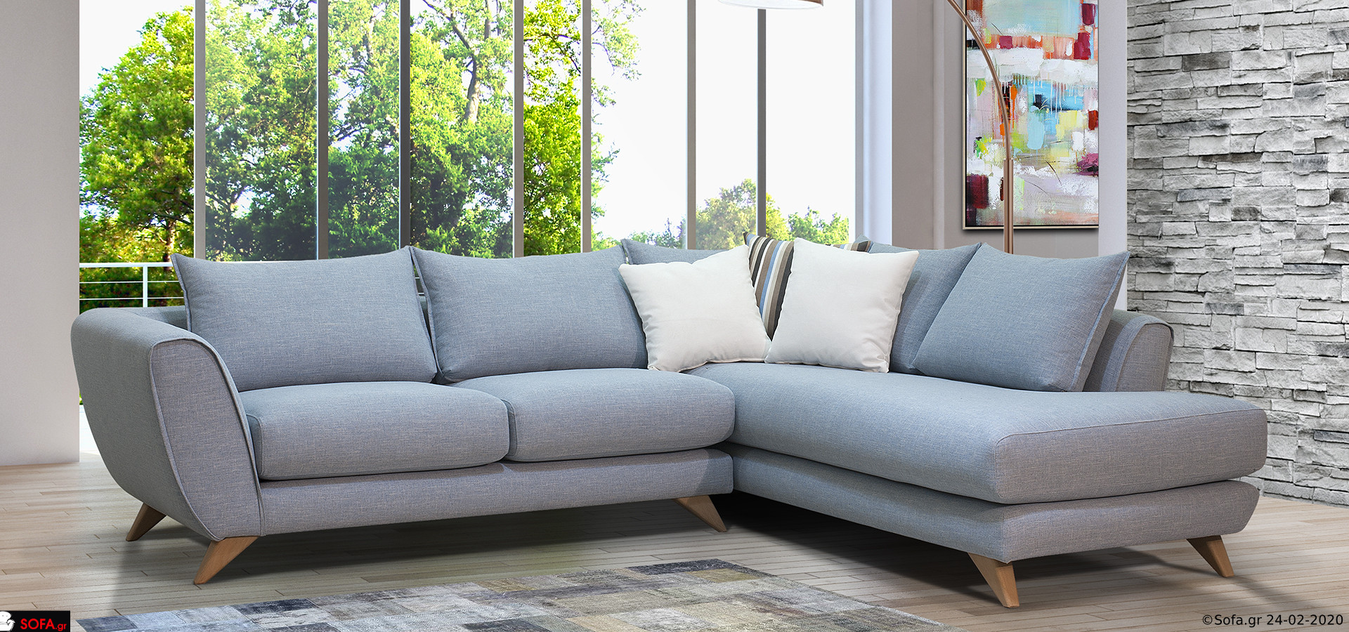 Γωνιακός καναπές Onar